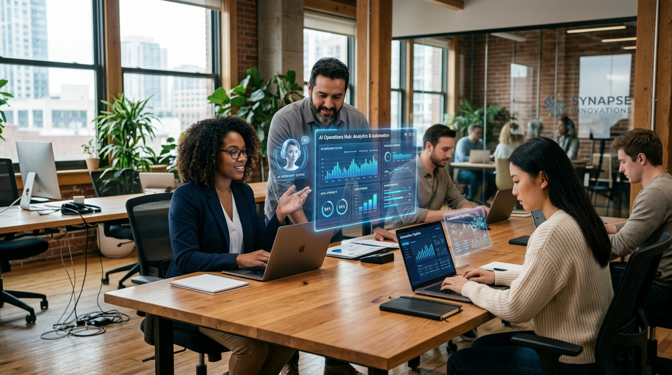 AI employee improving daily small business operations with automated workflows and team collaboration